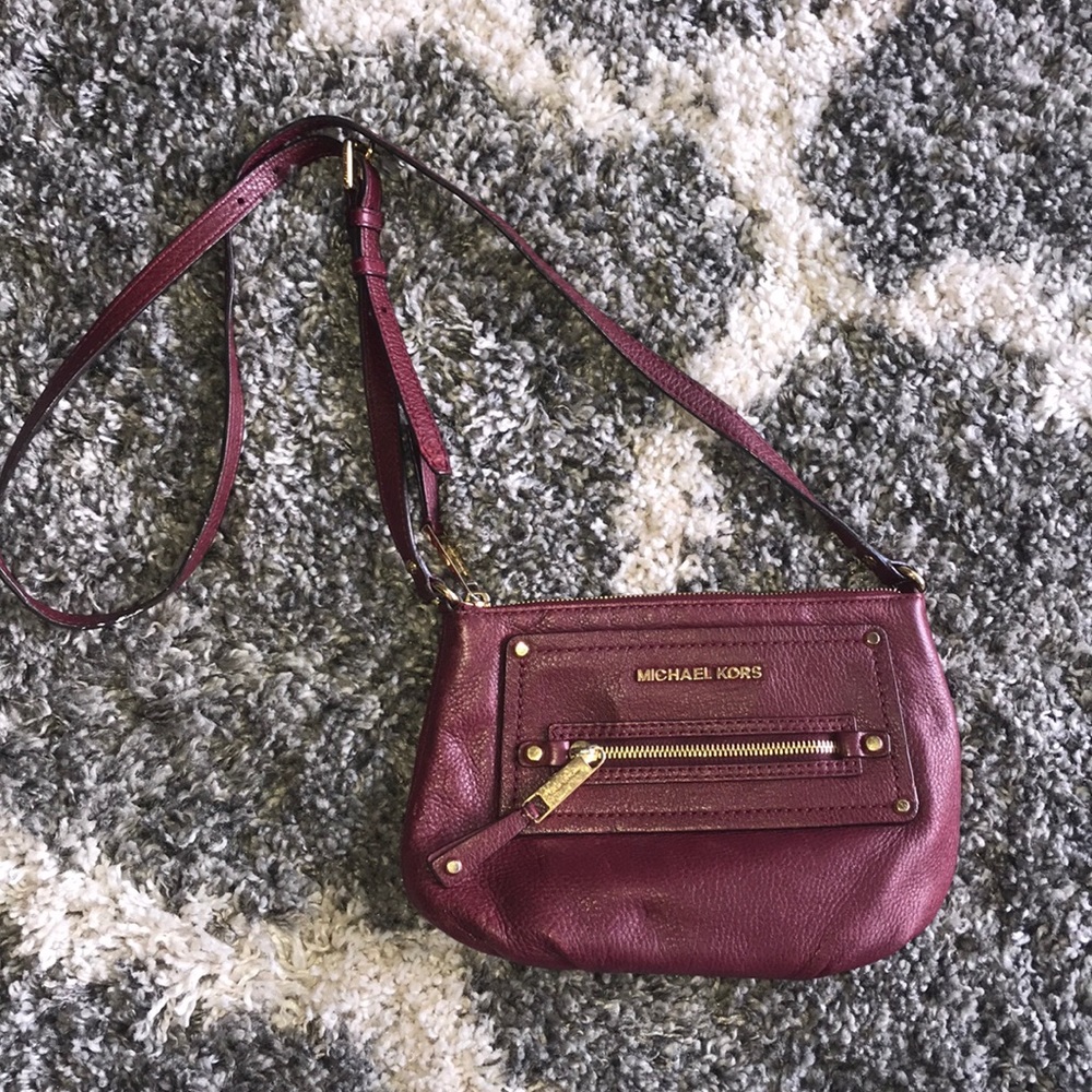 Michael Kors Burgundy Cross Body